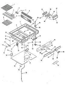 Main Top Section parts for Kenmore Range 911.4698813 (9114698813, 911 4698813) from AppliancePartsPros.com