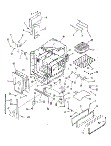Oven Body Section parts for Kenmore Range 911.4698813 (9114698813, 911 4698813) from AppliancePartsPros.com