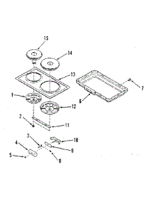 Optional Electric Hob Element Module Kit 4998530 / 4998630 parts for Kenmore Range 911.4698813 (9114698813, 911 4698813) from AppliancePartsPros.com