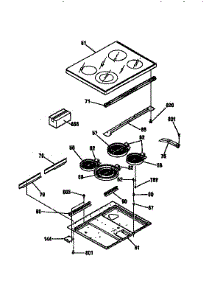 Maintop parts for Kenmore Range 911.95575790 (91195575790, 911 95575790) from AppliancePartsPros.com