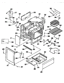 Body Section parts for Kenmore Range 911.9554991 (9119554991, 911 9554991) from AppliancePartsPros.com