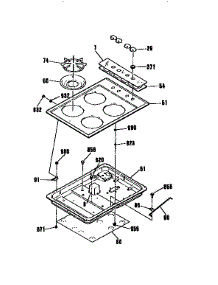 Main Top Section parts for Kenmore Range 911.32059590 (91132059590, 911 32059590) from AppliancePartsPros.com