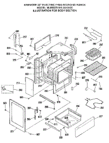 Body Section parts for Kenmore Range 911.9313190 (9119313190, 911 9313190) from AppliancePartsPros.com