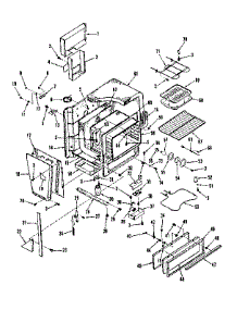 Oven Body Section parts for Kenmore Range 911.4698690 (9114698690, 911 4698690) from AppliancePartsPros.com
