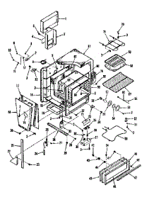 Oven Body Section parts for Kenmore Range 911.4698691 (9114698691, 911 4698691) from AppliancePartsPros.com