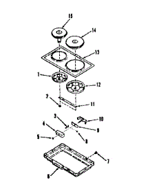 Optional Electric Hob Element Module Kit 4998530 & 4998630 parts for Kenmore Range 911.4698691 (9114698691, 911 4698691) from AppliancePartsPros.com