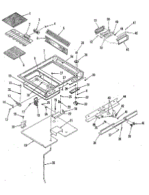 Main Top Section parts for Kenmore Range 911.4698691 (9114698691, 911 4698691) from AppliancePartsPros.com