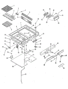 Main Top Section parts for Kenmore Range 911.4698810 (9114698810, 911 4698810) from AppliancePartsPros.com