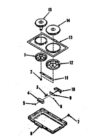 Electric Hob Element Module Kit 4998530 & 4998630 parts for Kenmore Range 911.4698810 (9114698810, 911 4698810) from AppliancePartsPros.com