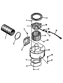 Blower Section parts for Kenmore Range 911.4698810 (9114698810, 911 4698810) from AppliancePartsPros.com