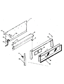 Backguard Section parts for Kenmore Range 119.7438610 (1197438610, 119 7438610) from AppliancePartsPros.com