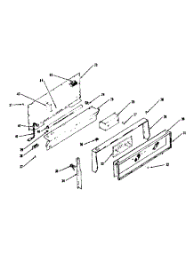 Backguard Section parts for Kenmore Range 119.7458510 (1197458510, 119 7458510) from AppliancePartsPros.com