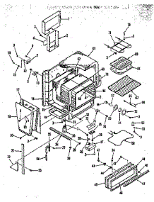 Oven Body Section parts for Kenmore Range 911.4698612 (9114698612, 911 4698612) from AppliancePartsPros.com