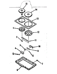 Optional Electric Hob Element Module Kit parts for Kenmore Range 911.4698612 (9114698612, 911 4698612) from AppliancePartsPros.com