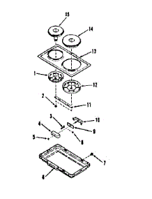 Option Electric Hob Element Module Kit 4998530 parts for Kenmore Range 911.4698680 (9114698680, 911 4698680) from AppliancePartsPros.com