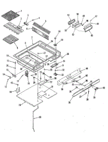 Main Top Section parts for Kenmore Range 911.4698680 (9114698680, 911 4698680) from AppliancePartsPros.com