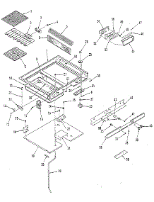 Main Top Section parts for Kenmore Range 911.4698812 (9114698812, 911 4698812) from AppliancePartsPros.com