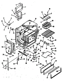 Oven Body Section parts for Kenmore Range 911.4698812 (9114698812, 911 4698812) from AppliancePartsPros.com