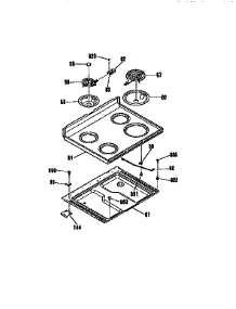 Main Top Section parts for Kenmore Range 911.91165690 (91191165690, 911 91165690) from AppliancePartsPros.com