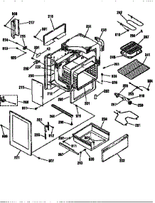 Body Section parts for Kenmore Range 911.93566790 (91193566790, 911 93566790) from AppliancePartsPros.com