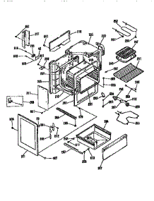 Body Section parts for Kenmore Range 911.93458591 (91193458591, 911 93458591) from AppliancePartsPros.com