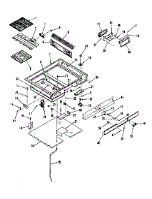 Main Top Section parts for Kenmore Range 911.04698690 (91104698690, 911 04698690) from AppliancePartsPros.com