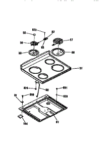 Main Top Section parts for Kenmore Range 911.93468690 (91193468690, 911 93468690) from AppliancePartsPros.com