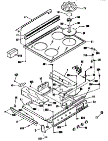Main Top Section parts for Kenmore Range 911.36759590 (91136759590, 911 36759590) from AppliancePartsPros.com