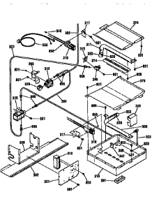 Oven Burner Section parts for Kenmore Range 911.36759791 (91136759791, 911 36759791) from AppliancePartsPros.com