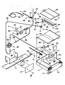 Broiler And Oven Burner Section parts for Kenmore Range 911.3674590 (9113674590, 911 3674590) from AppliancePartsPros.com