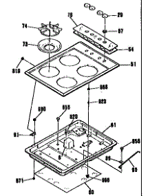 Main Top Section parts for Kenmore Range 911.3202092 (9113202092, 911 3202092) from AppliancePartsPros.com