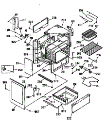 Body Section parts for Kenmore Range 911.95361590 (91195361590, 911 95361590) from AppliancePartsPros.com