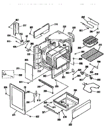 Body Section parts for Kenmore Range 911.95361591 (91195361591, 911 95361591) from AppliancePartsPros.com