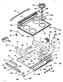 Maintop Section parts for Kenmore Range 911.36665790 (91136665790, 911 36665790) from AppliancePartsPros.com