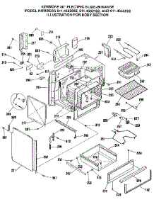 Body Section parts for Kenmore Range 911.4652592 (9114652592, 911 4652592) from AppliancePartsPros.com
