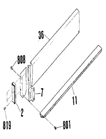 Optional Backsplash 8059091 parts for Kenmore Range 911.4652090 (9114652090, 911 4652090) from AppliancePartsPros.com