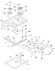 Main Top Section parts for Kenmore Range 911.4652090 (9114652090, 911 4652090) from AppliancePartsPros.com