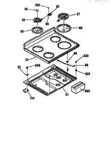 Maintop parts for Kenmore Range 911.62175790 (91162175790, 911 62175790) from AppliancePartsPros.com