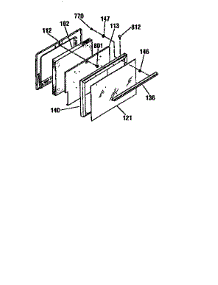 Door parts for Kenmore Range 911.91171790 (91191171790, 911 91171790) from AppliancePartsPros.com