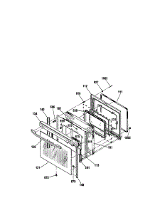 Door parts for Kenmore Range 911.95989991 (91195989991, 911 95989991) from AppliancePartsPros.com