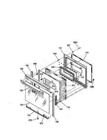 Door parts for Kenmore Range 911.92488991 (91192488991, 911 92488991) from AppliancePartsPros.com
