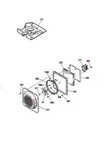 Door Lock And Fan Section parts for Kenmore Range 911.95987991 (91195987991, 911 95987991) from AppliancePartsPros.com