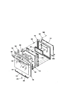 Door parts for Kenmore Range 911.92507991 (91192507991, 911 92507991) from AppliancePartsPros.com
