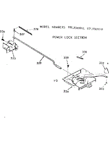 Power Lock Section parts for Kenmore Range 911.9348010 (9119348010, 911 9348010) from AppliancePartsPros.com