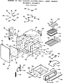 Body Section parts for Kenmore Range 911.9348111 (9119348111, 911 9348111) from AppliancePartsPros.com