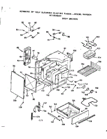 Body Section parts for Kenmore Range 911.9348211 (9119348211, 911 9348211) from AppliancePartsPros.com