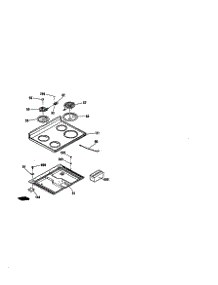 Maintop parts for Kenmore Range 911.93191990 (91193191990, 911 93191990) from AppliancePartsPros.com