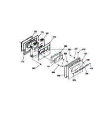 Door parts for Kenmore Range 911.93478891 (91193478891, 911 93478891) from AppliancePartsPros.com