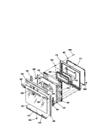 Door parts for Kenmore Range 911.92507990 (91192507990, 911 92507990) from AppliancePartsPros.com