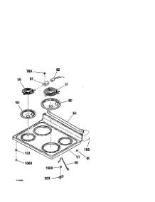 Maintop parts for Kenmore Range 911.92507990 (91192507990, 911 92507990) from AppliancePartsPros.com